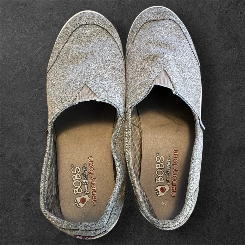 Skechers‎ Women's Bobs B Cute 8.5 - Team Dream 113187/GRY Slip On Shoes
